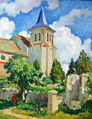 Church at Montevrain by Henri Lebasque - Oil Painting Reproduction