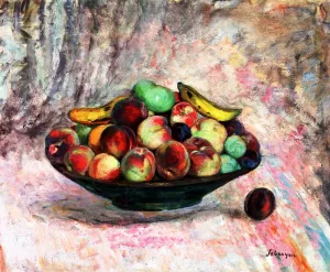 Coupe de Fruits by Henri Lebasque Oil Painting