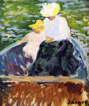 En Barque Oil painting by Henri Lebasque