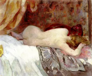 Female Nude by Henri Lebasque - Oil Painting Reproduction