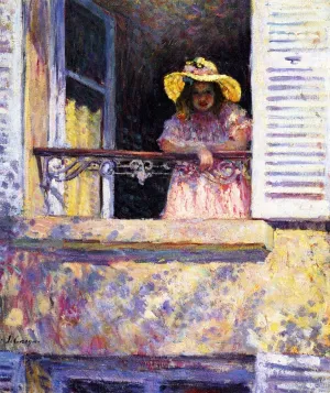 Fillette a la Fenetre by Henri Lebasque - Oil Painting Reproduction