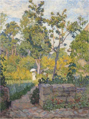 Garden at Champigny by Henri Lebasque - Oil Painting Reproduction