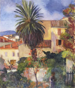 Garden at St Tropez Oil painting by Henri Lebasque