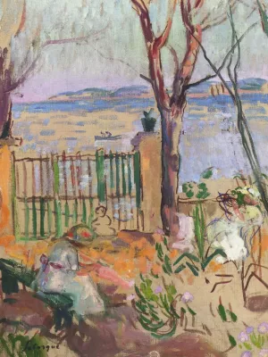 Garden by the Sea in St Tropez painting by Henri Lebasque