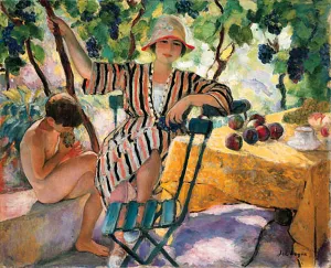 Garden in Summer by Henri Lebasque Oil Painting