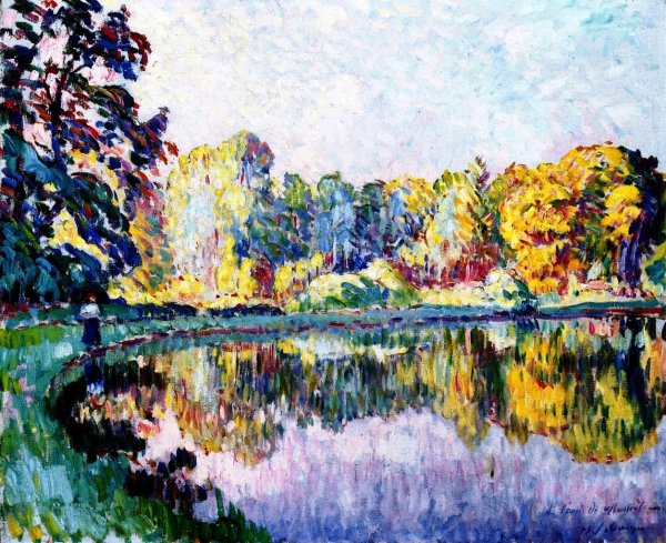 Girl by the Water by Henri Lebasque - Hand-Painted Oil Painting Reproduction