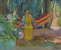 Hammock by Henri Lebasque Oil Painting
