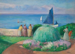 La voile bleue, Prefailles by Henri Lebasque Oil Painting