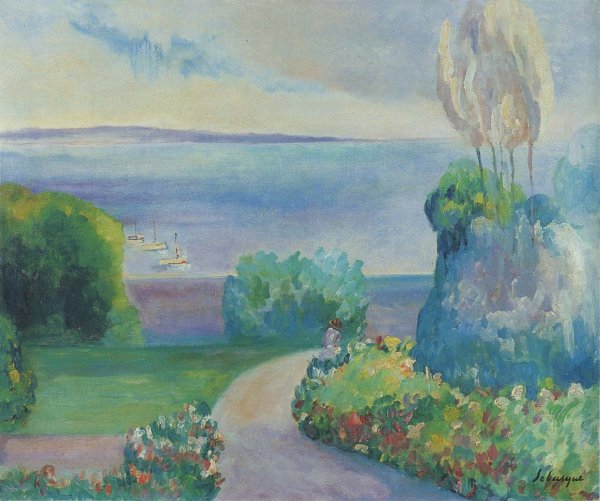 Main Product Photo of Landscape at Prefailles Painting by Henri Lebasque