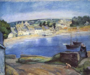 Landscape in Britain at Miget Oil painting by Henri Lebasque