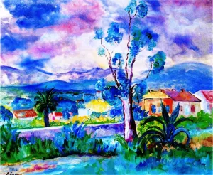 Landscape in Provence Oil painting by Henri Lebasque