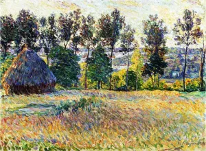 Landscape with Haystack painting by Henri Lebasque