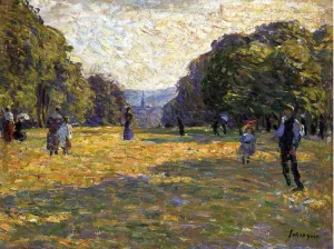 Le Parc Monceau by Henri Lebasque - Oil Painting Reproduction