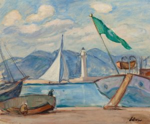 Le port de Saint-Tropez by Henri Lebasque Oil Painting