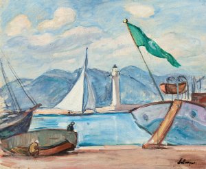 Le port de Saint-Tropez by Henri Lebasque Oil Painting