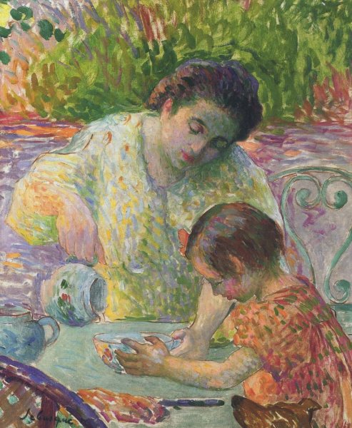 Lunchtime at Lagny by Henri Lebasque - Hand-Painted Oil Painting Reproduction