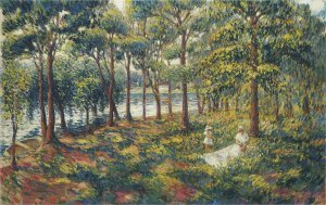 Madame Lebasque and Daughter by the Marne by Henri Lebasque Oil Painting