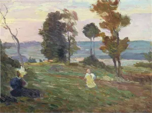 Mother and Child in the Fields painting by Henri Lebasque
