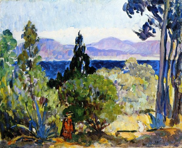 Noon Landscape by Henri Lebasque - Hand-Painted Oil Painting Reproduction