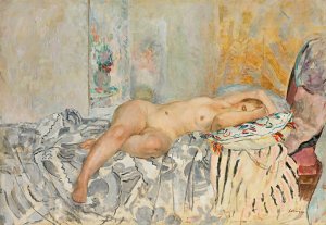 Nu Allonge Au Coussin Espagnol by Henri Lebasque Oil Painting