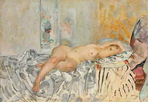 Nu Allonge Au Coussin Espagnol by Henri Lebasque Oil Painting