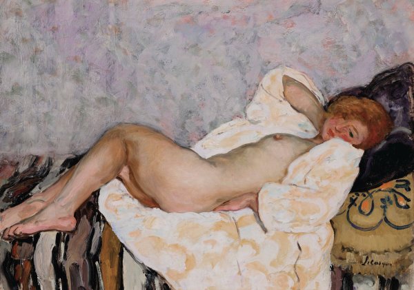 Main Product Photo of Nu allonge Painting by Henri Lebasque