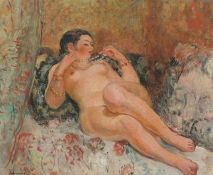 Nu Allongee by Henri Lebasque Oil Painting