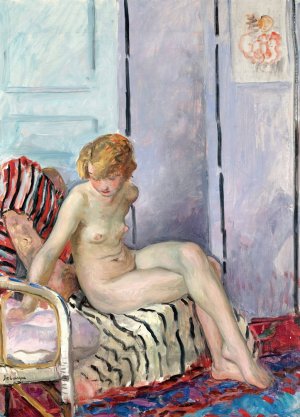 Nu Assis Oil painting by Henri Lebasque