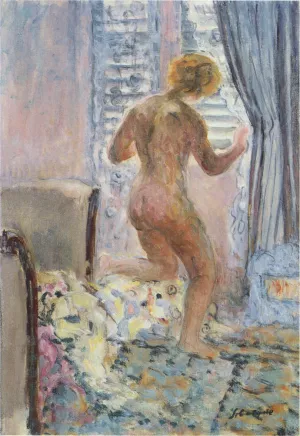 Nude by a Window by Henri Lebasque - Oil Painting Reproduction