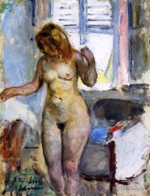 Nude in an Interior by Henri Lebasque Oil Painting