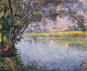 On the Banks of the Marne Oil Painting by Henri Lebasque - Bestsellers