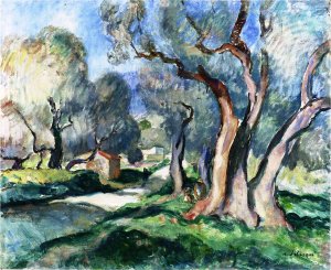 Path Among the Olive Trees by Henri Lebasque Oil Painting