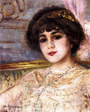 Portrait of Blanche Norel by Henri Lebasque Oil Painting
