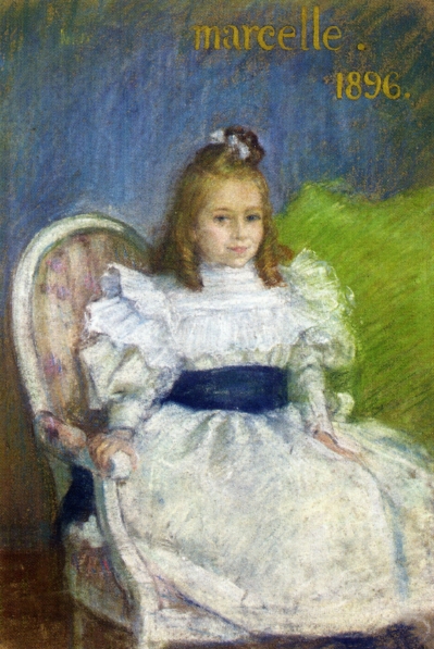 Portrait of Marcelle Mezieres, Nine Years Old