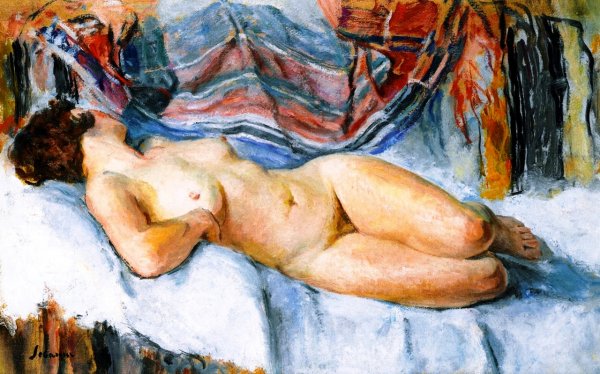 Main Product Photo of Reclining Nude 4 Painting by Henri Lebasque