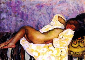 Reclining Nude 6 by Henri Lebasque Oil Painting