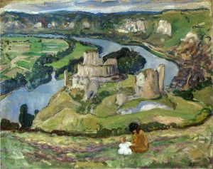 Ruins of Chateau Galliard at Andelys by Henri Lebasque - Oil Painting Reproduction