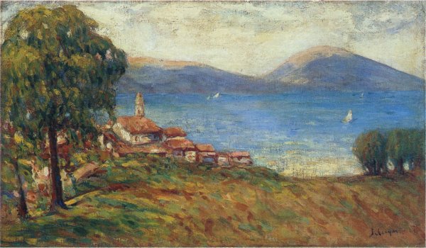 Main Product Photo of Sailboats in Provence Painting by Henri Lebasque