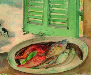 Still Life with Fish also known as Nature Morte aux Poissons by Henri Lebasque - Oil Painting Reproduction
