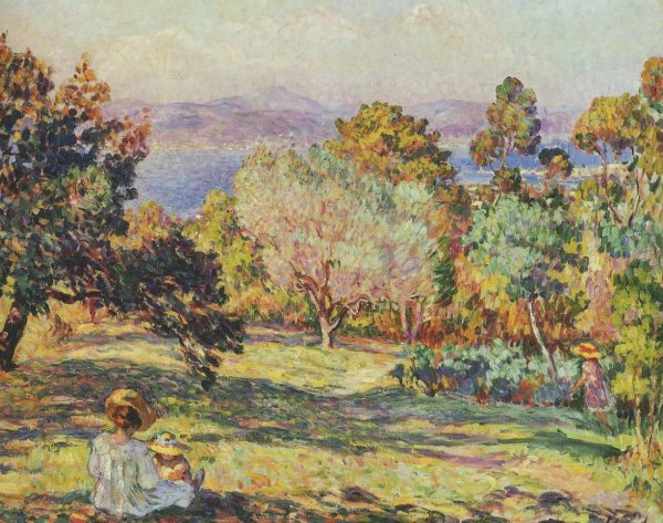 Summer Afternoon at Frejus by Henri Lebasque - Hand-Painted Oil Painting Reproduction