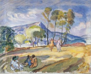 Summer in Pradet by Henri Lebasque Oil Painting