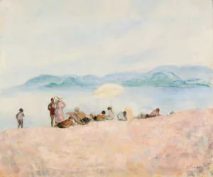 Sur La Plage by Henri Lebasque Oil Painting