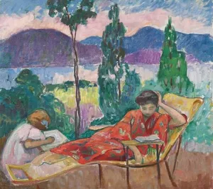 Terrace in Cannes by Henri Lebasque - Oil Painting Reproduction