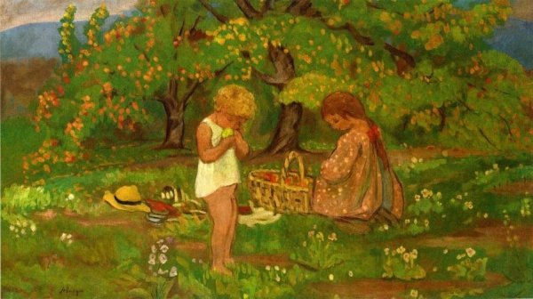 The Afternoon Snack by Henri Lebasque - Hand-Painted Oil Painting Reproduction