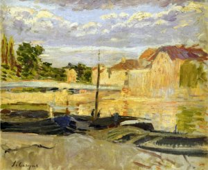 The Banks of the Marne at Lagny by Henri Lebasque Oil Painting