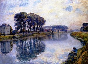 The Banks of the Marne by Henri Lebasque Oil Painting