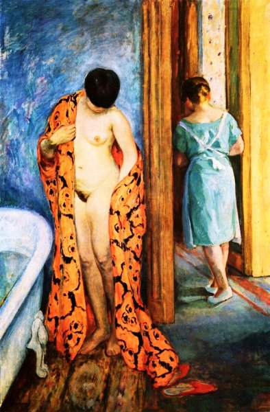 The Bath by Henri Lebasque - Hand-Painted Oil Painting Reproduction