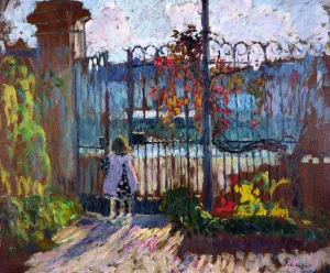 The Garden Gate at Lagny by Henri Lebasque Oil Painting