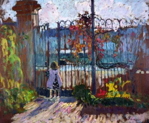 The Garden Gate at Lagny Oil painting by Henri Lebasque
