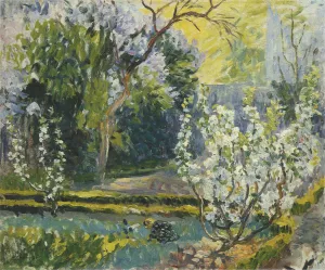 The Garden in Spring by Henri Lebasque Oil Painting